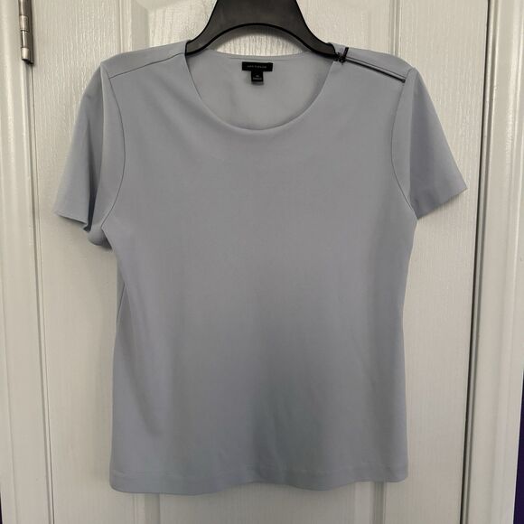 Ann Taylor Tops - Ann Taylor Light Blue Shoulder Zipper Blouse Top Shirt Size Medium *See Listing*